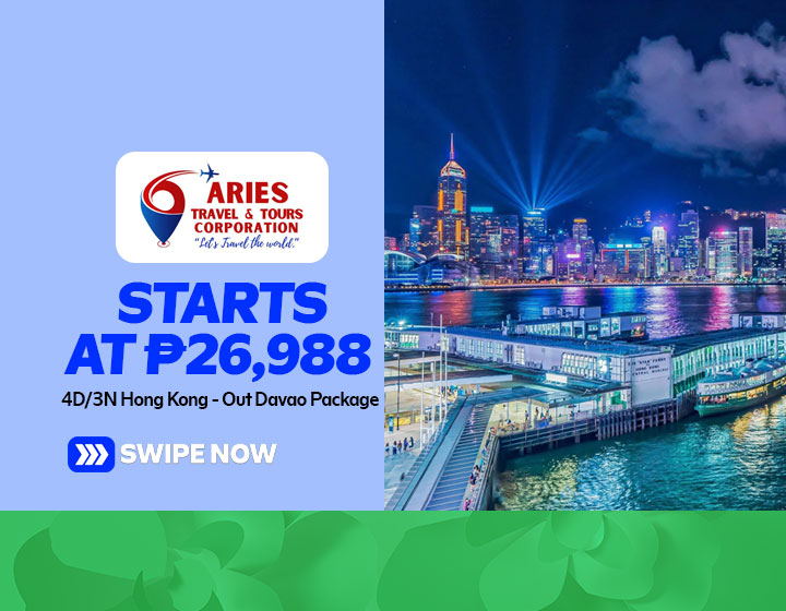 4D/3N Hong Kong - Out Davao Package starts at P26,988 