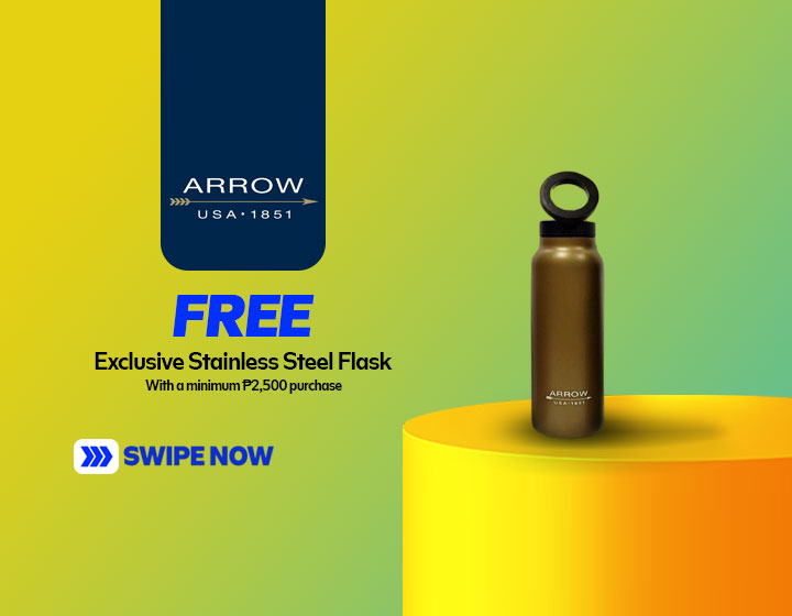 Free Exclusive Stainless Steel Flask with a Minimum P2,500 Purchase
