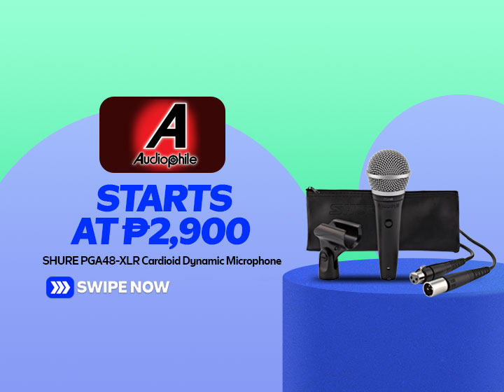 SHURE PGA48-XLR Cardioid Dynamic Microphone with XLR to XLR Cable starts at P2,900