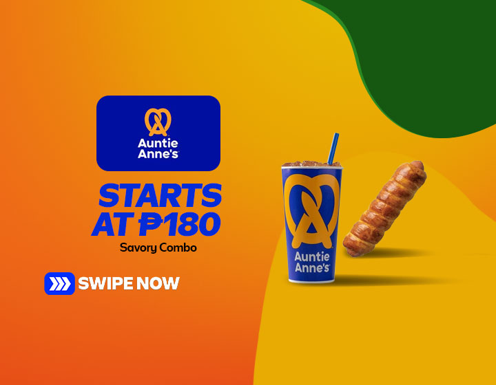 Auntie Anne's Savory Combo starts at P180