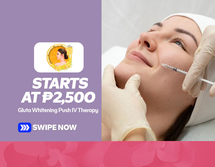 Gluta Whitening Push IV Therapy starts at P2,500