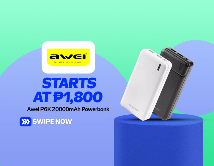 Awei P6K 20000mAh Intelligent Multiple Output Powerbank starts at P1,800