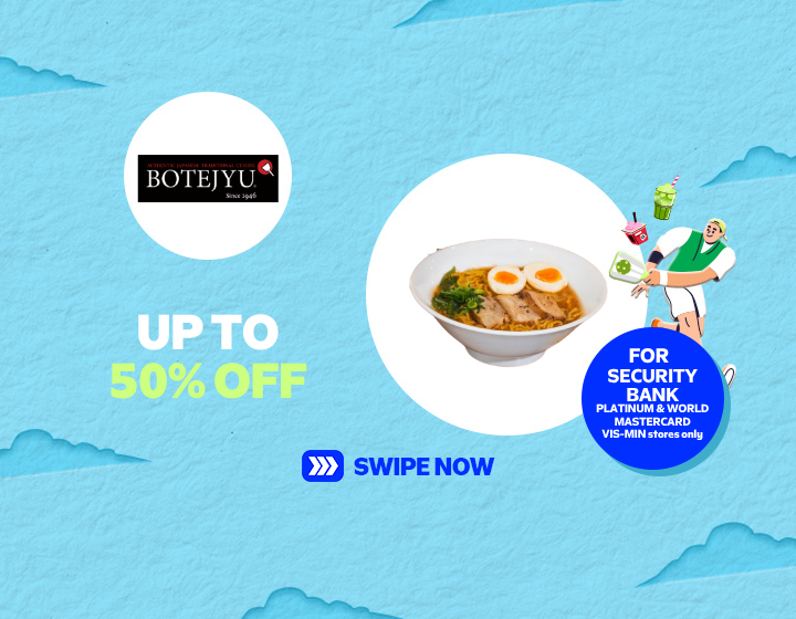 BOTEJYU UP TO 50% OFF ON SELECTED CARDS