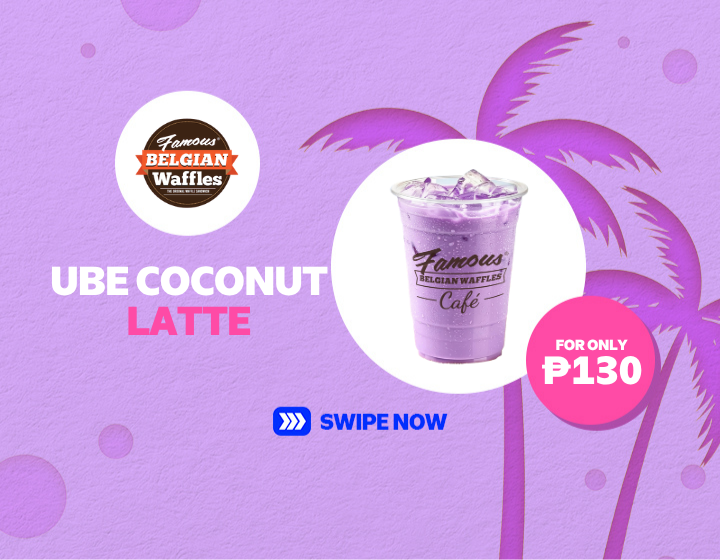 FAMOUS BELGIAN WAFFLES Ube Coconut Latte