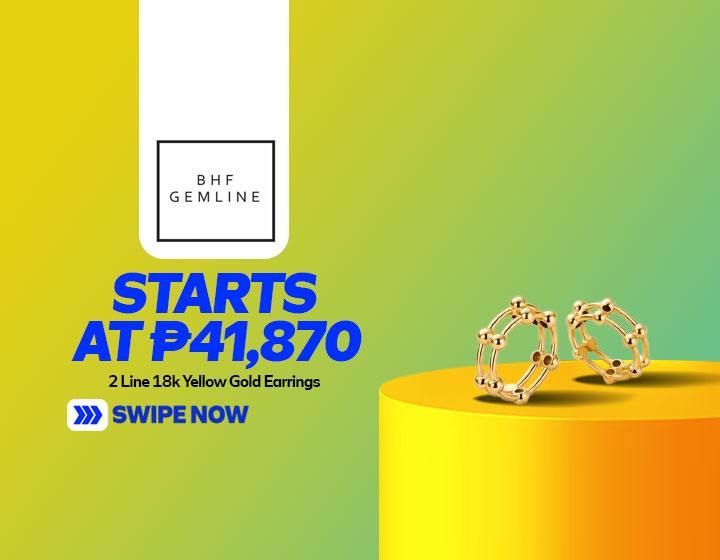 2 Line 18K Yellow Gold Earrings start at P41,870