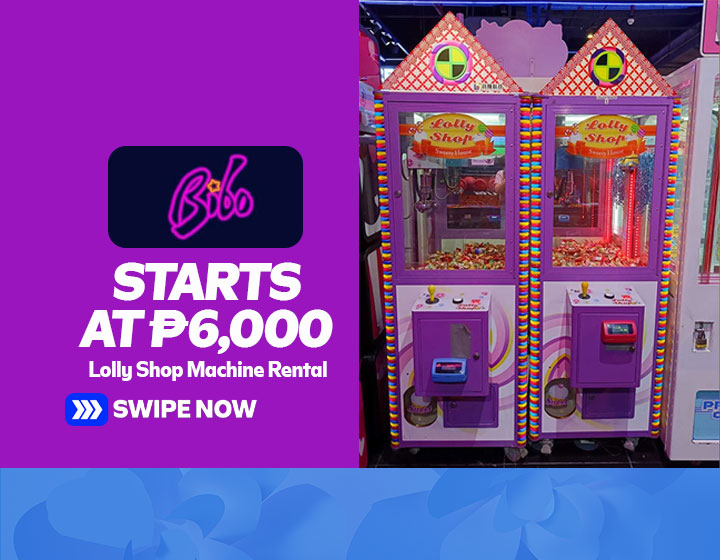Lolly Shop Machine Rental starts at P6,000