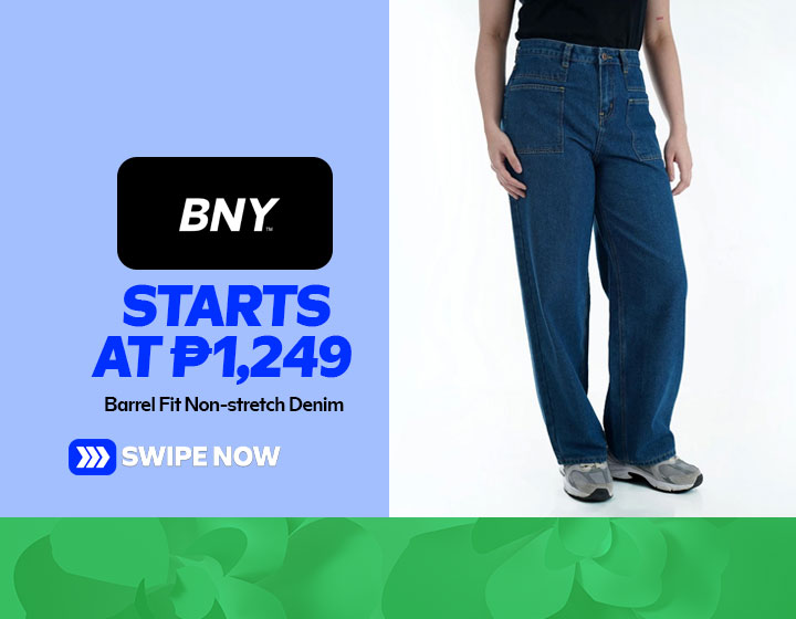 Barrel Fit Non-stretch Denim starts at P1,249