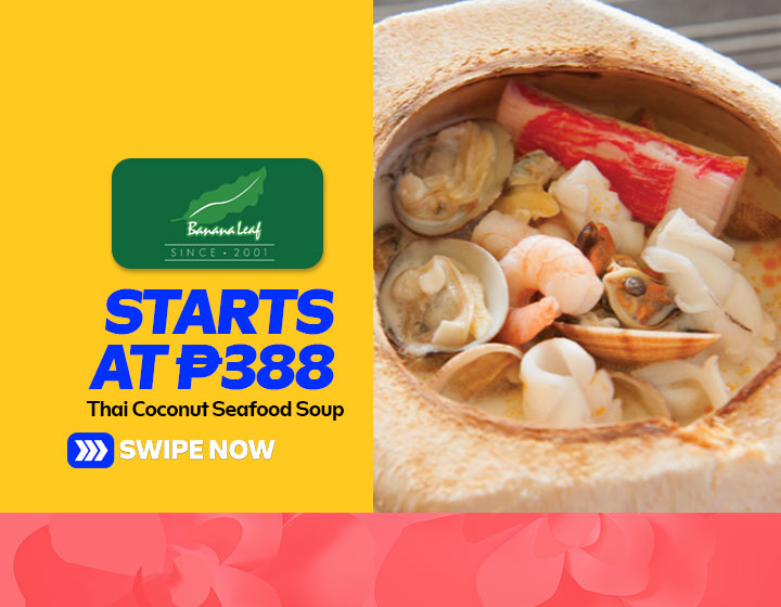 Thai Coconut Seafood Soup starts at P388