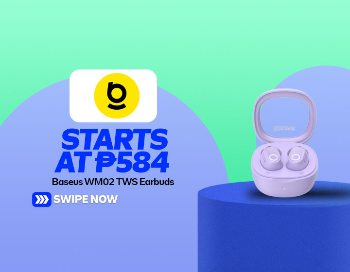 Baseus WM02 TWS Earbuds start at P584