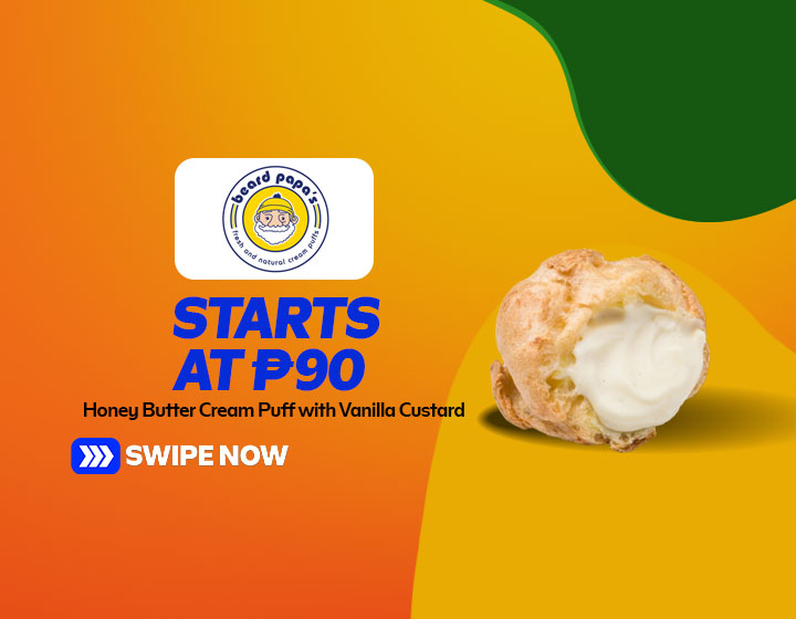 Honey Butter Cream Puff with Vanilla Custard Cream starts at P90