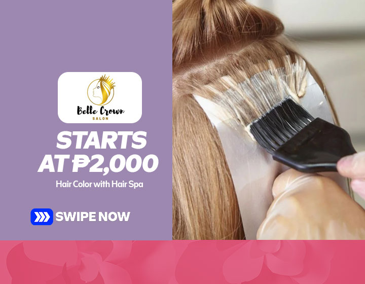 Hair Color with Hair Spa (Short to Medium Length) starts at P2,000
