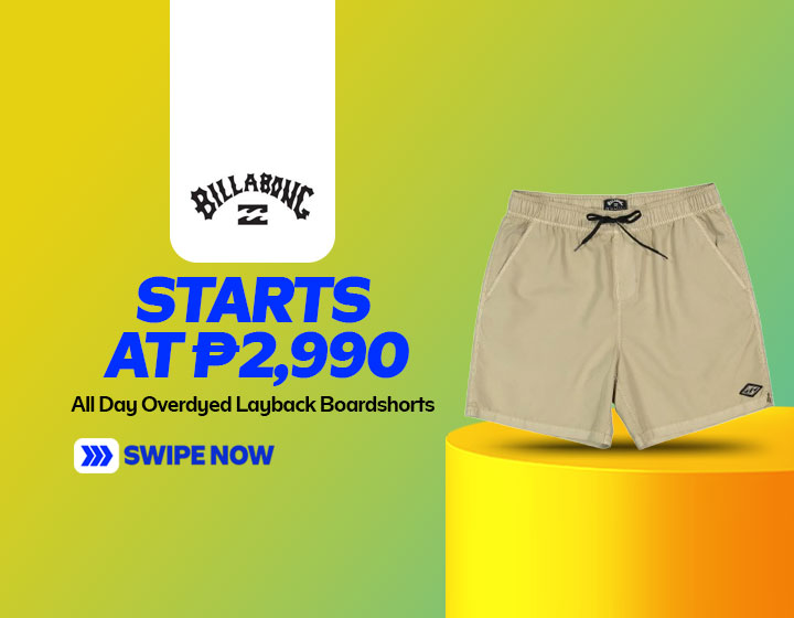 All Day Overdyed Layback Boardshorts starts at P2,990