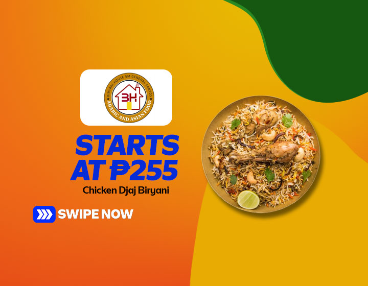 Chicken (Djaj) Biryani starts at P255