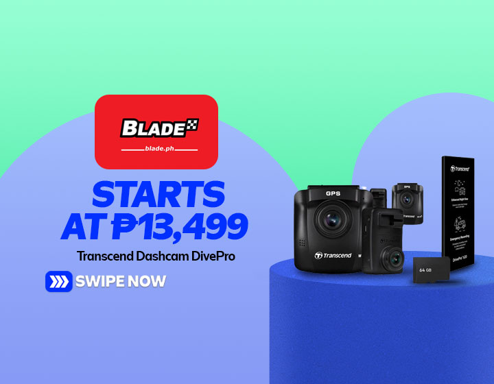 Transcend Dashcam DrivePro with Free 64GB Memory Card starts at P13,499