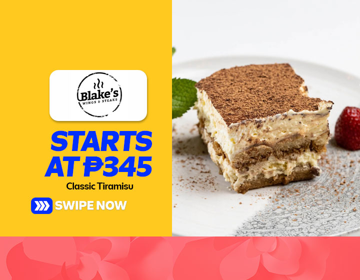 Classic Tiramisu starts at P345