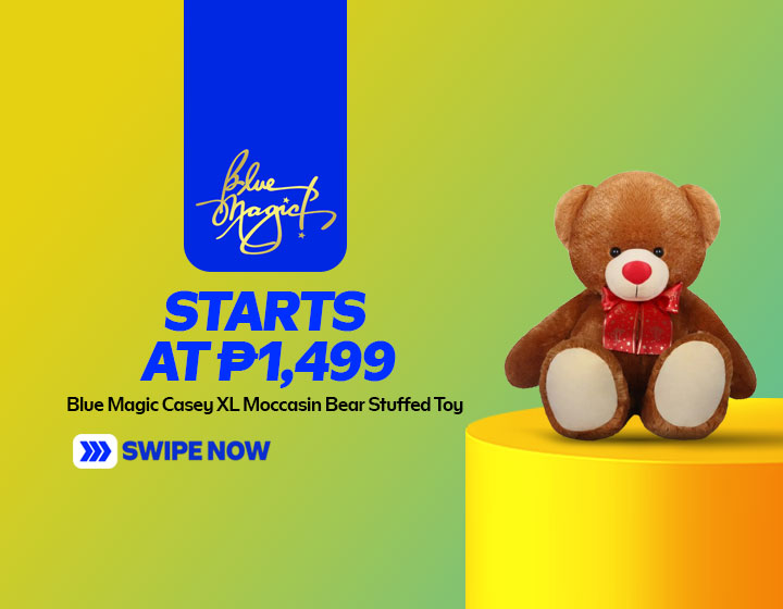 Blue Magic Casey XL Moccasin Bear Stuffed Toy starts at P1,499