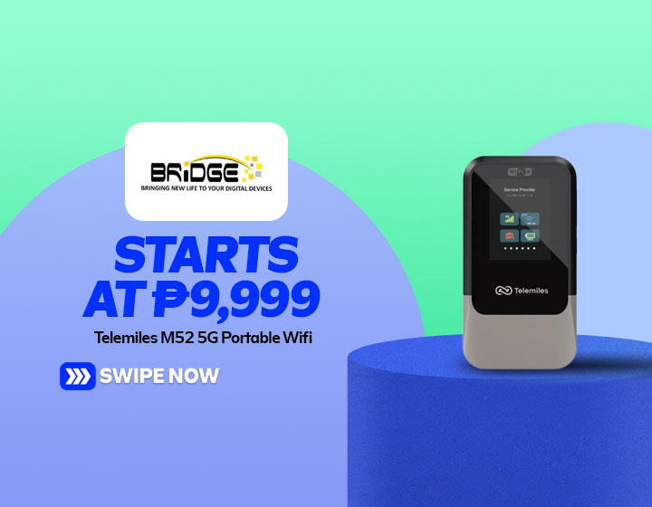 Telemiles M52 5G Portable Wifi starts at P9,999