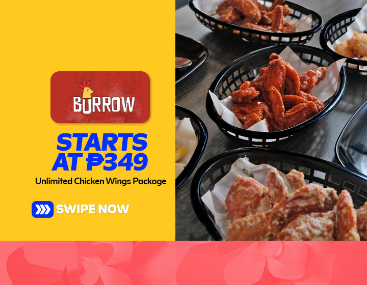 Unlimited Chicken Wings Package starts at P349 per Person