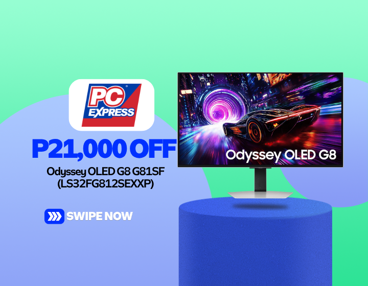 P21,000 OFF with Odyssey OLED G8 G81SF (LS32FG812SEXXP)