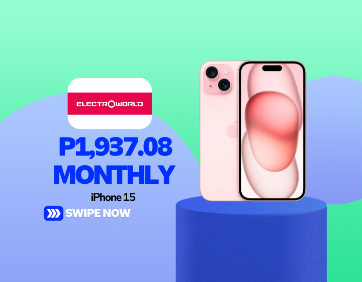 iPhone 15 For Only P1,937.08/mo.