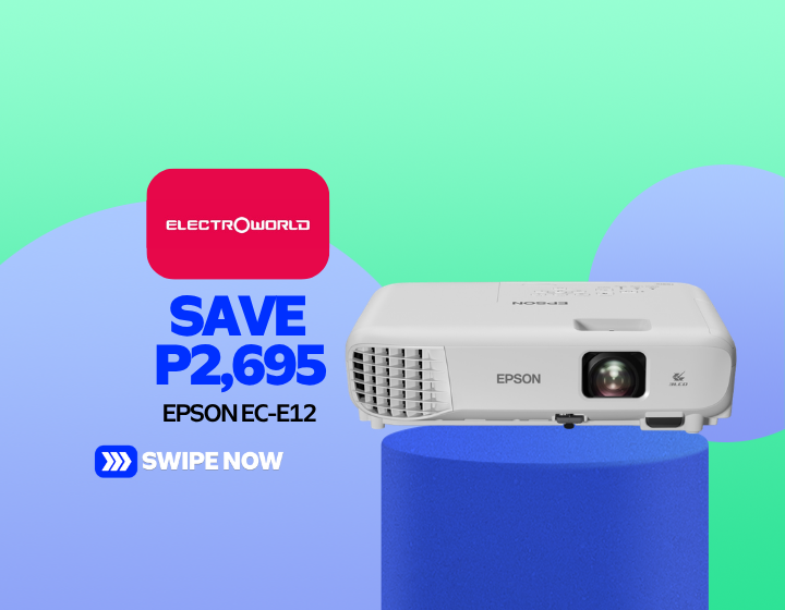 SAVE P2,695 FOR EPSON EC-E12