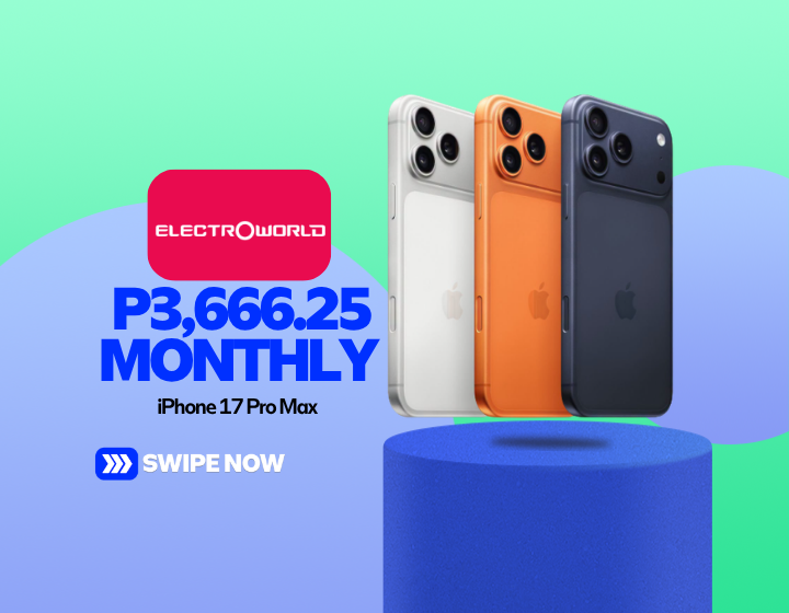 iPhone 17 Pro Max Starts P3,666.25 Monthly