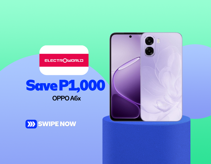 Save P1,000 on OPPO A6x