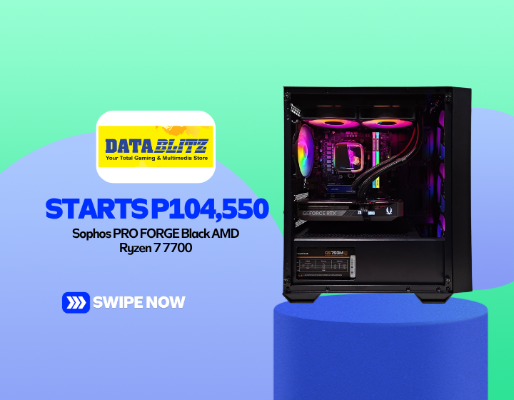 Sophos PRO FORGE Black AMD Ryzen 7 7700 Starts P104,550