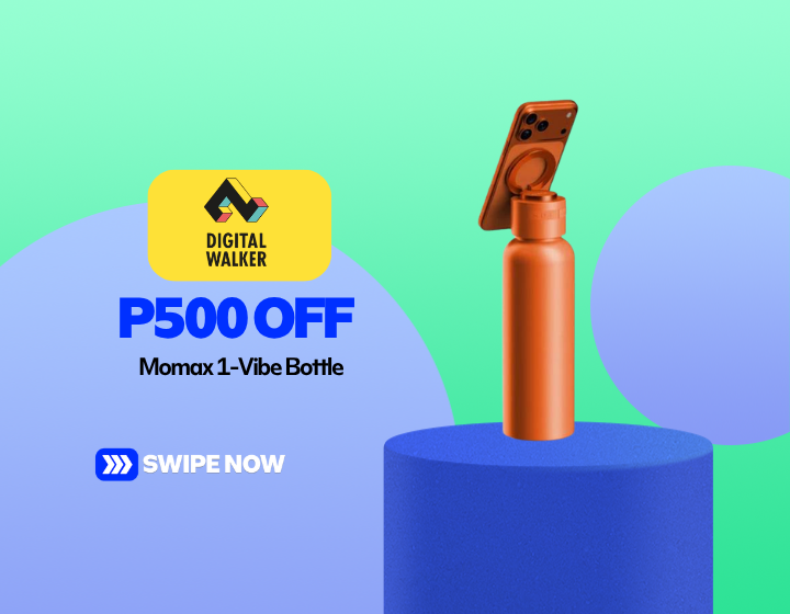 P500 OFF when you purchase the Momax 1-Vibe Bottle