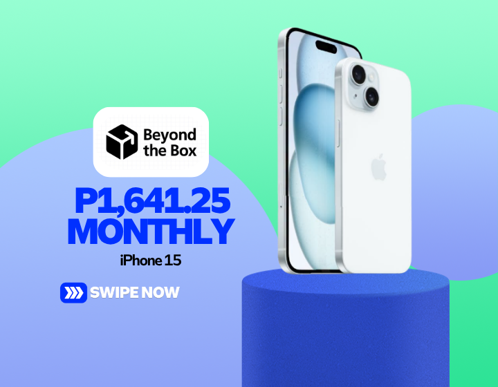 iPhone 15 Starts P1,641.25 Monthly