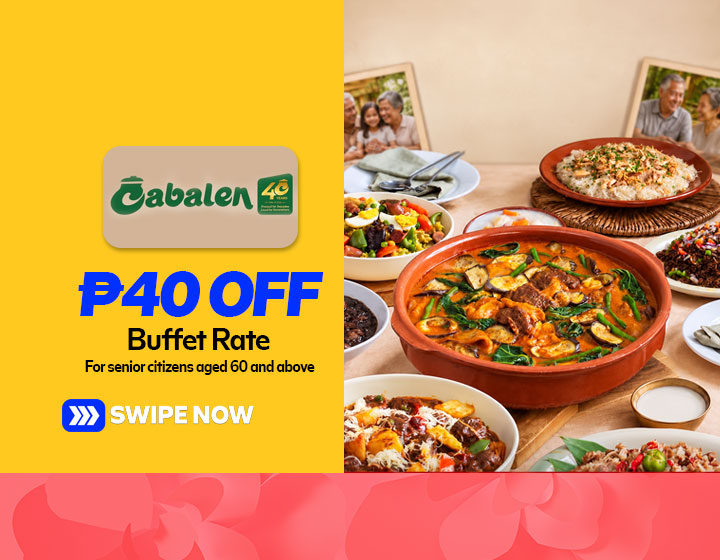 ₱40 OFF Senior Buffet Rate