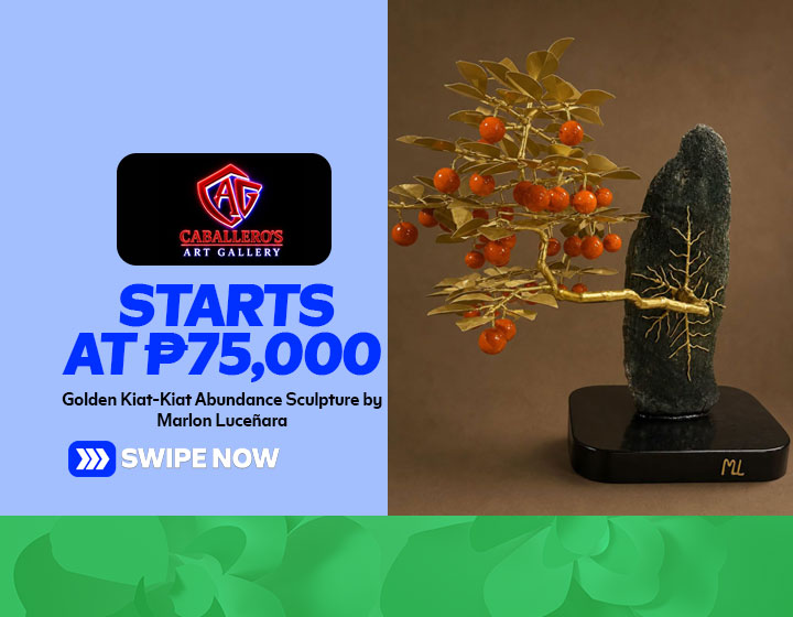 Golden Kiat-Kiat Abundance - Sculpture by Marlon Luceñara starts at P75,000