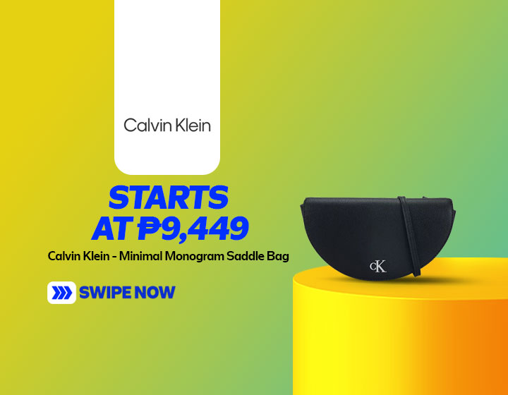Calvin Klein - Minimal Monogram Saddle Bag starts at P9,449