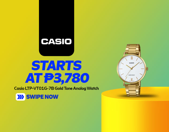 Casio LTP-VT01G-7B Gold Tone Analog Watch  starts at P3,780