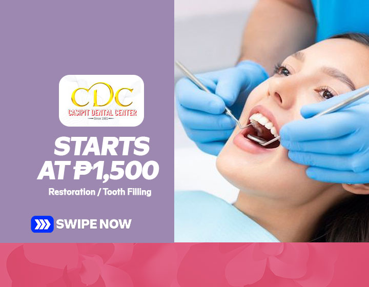 Restoration/ Tooth Filling starts at P1,500