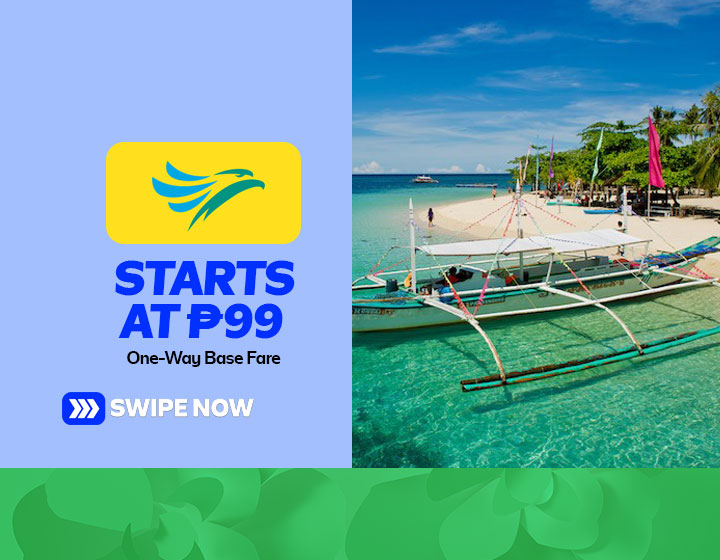 One-Way Base Fare starts at P99