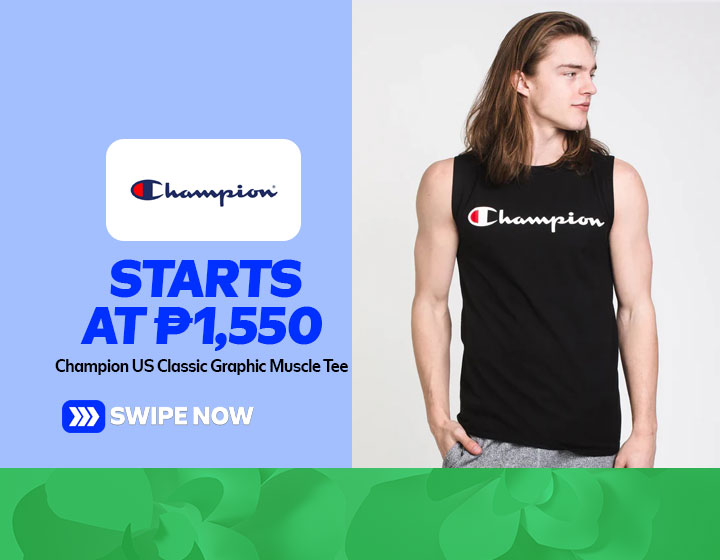 Champion US Classic Graphic Muscle Tee starts at P1,550