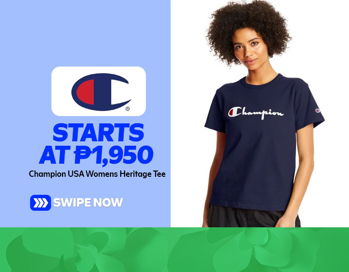 Champion USA Womens Heritage Tee in Navy starts at P1,950