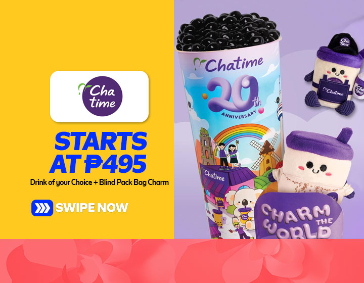 Drink of Your Choice and Blind Pack Bag Charm starts at P495