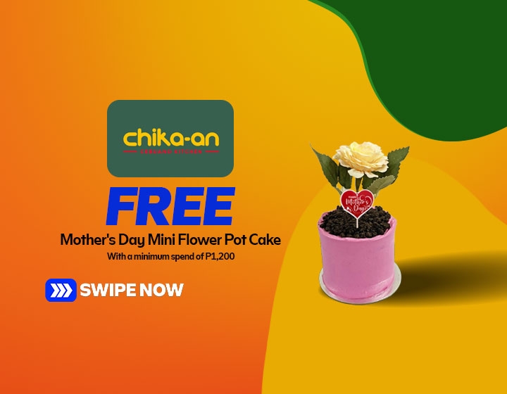 Free Mother's Day Mini Flower Pot Cake with a Minimum Spend of P1,200