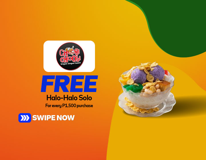 Free Halo-Halo Solo for every P1,500 Purchase 