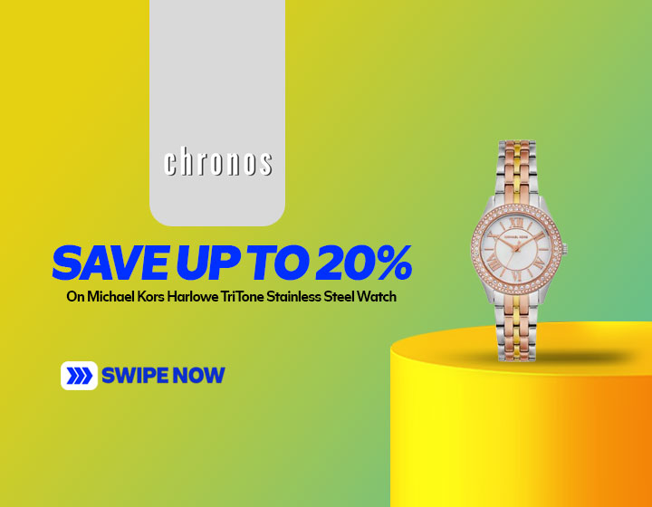 Save up to 20% on MICHAEL KORS Harlowe TriTone Stainless Steel Watch MK4846