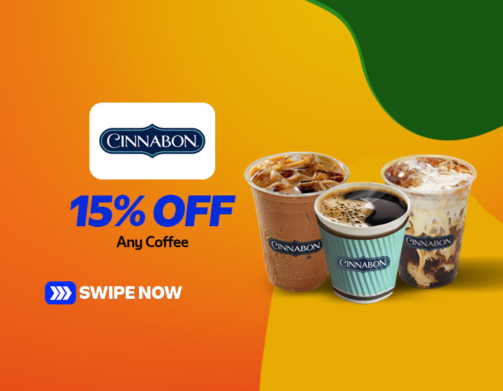 15% OFF on Any Coffee