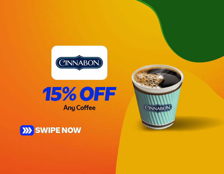 15% OFF on Any Coffee