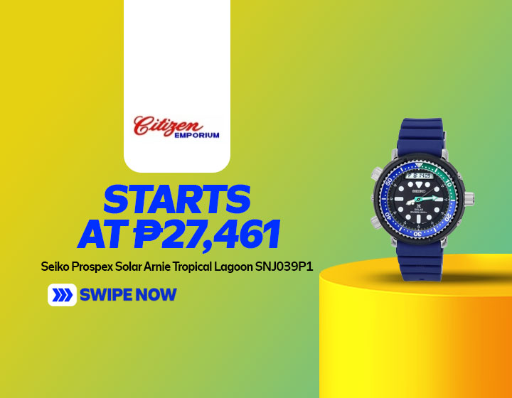 SEIKO Prospex Solar Arnie Tropical Lagoon SNJ039P1 starts at P27,461