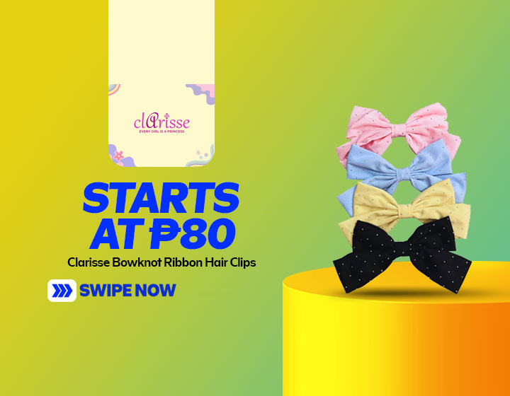 Clarisse Bowknot Ribbon Hair Clips start at P80