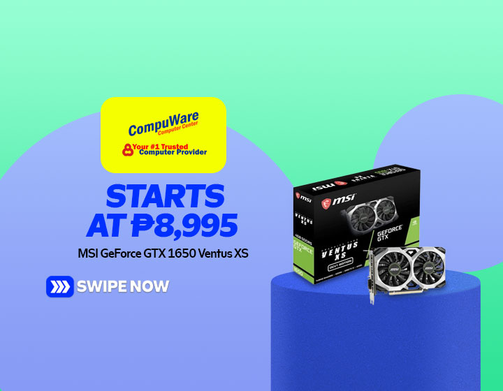 MSI GeForce GTX 1650 Ventus XS 4GB OCV3 Graphics Card starts at P8,995