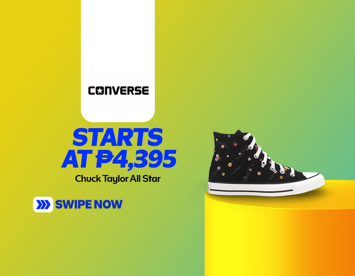 Chuck Taylor All Star in Black with Floral Design starts at P4,395