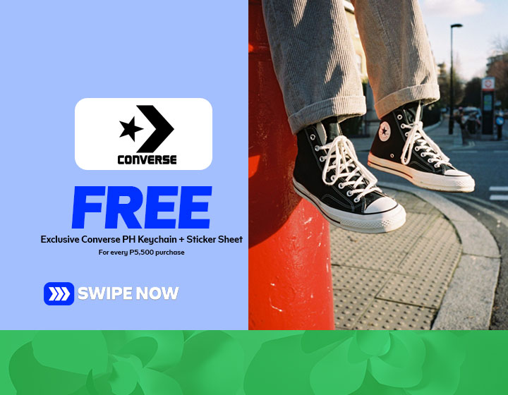 Free Exclusive Converse PH Keychain + Sticker Sheet for Every P5,500 Purchase 