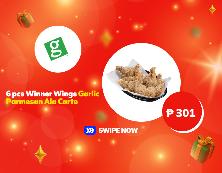 6 pcs. Winner Wings Garlic Parmesan Ala Carte